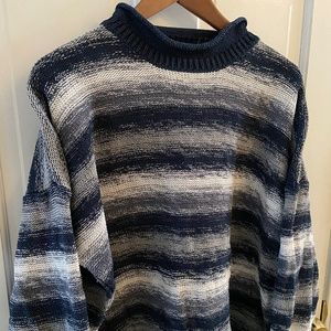 Vintage Structure rolled neck striped sweater